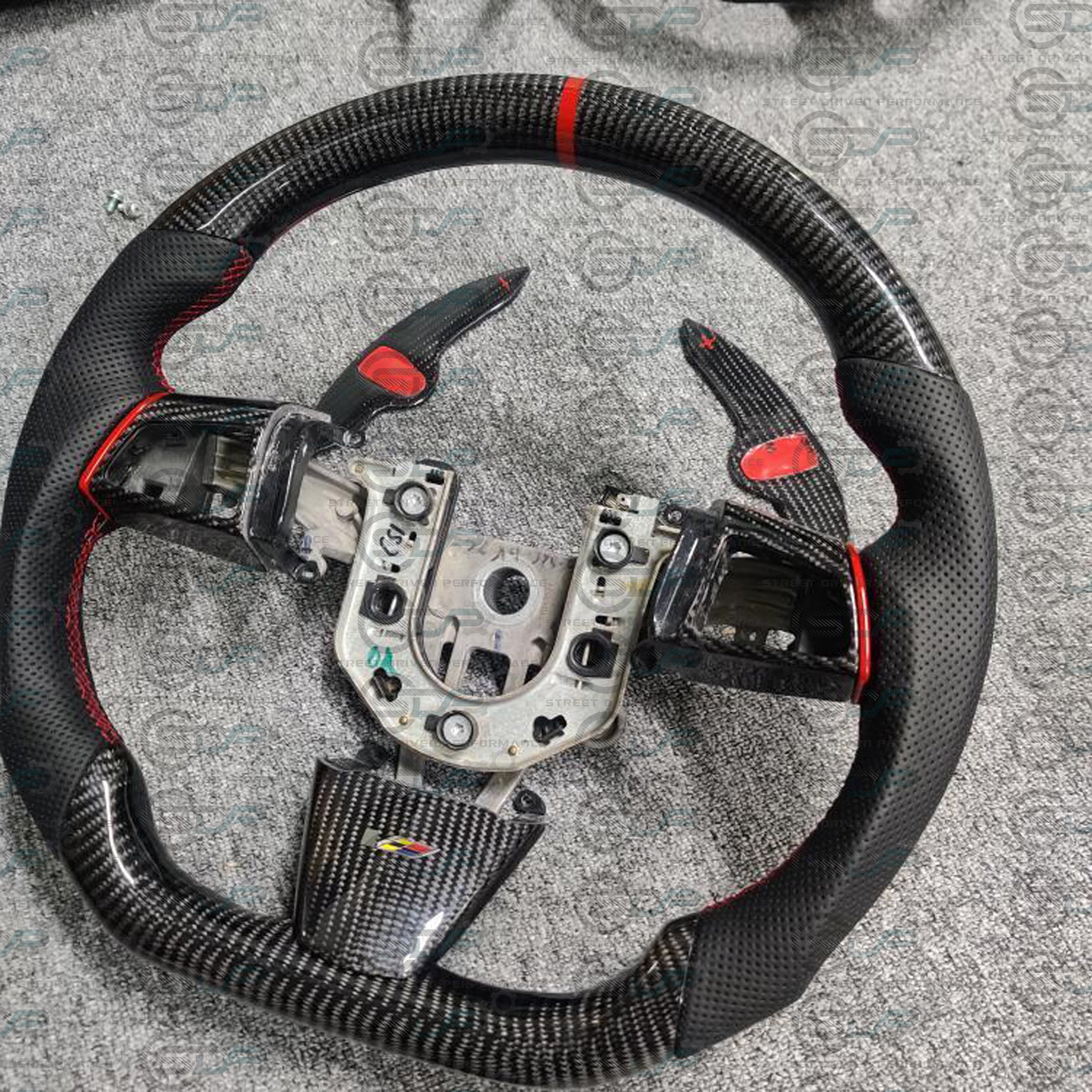 2008 - 2015 CTS, CTS-V "V2" Custom Carbon Fiber Steering Wheel with options